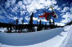 Snowboarding at Squaw